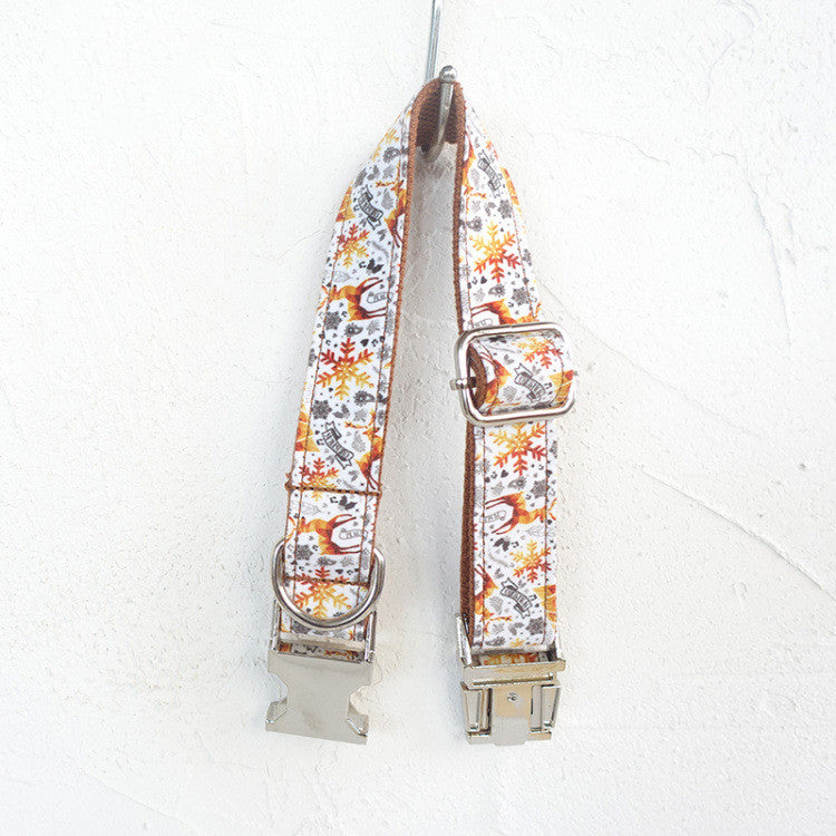 Golden Christmas Pet Collar | Pet Collar | Dog Collar