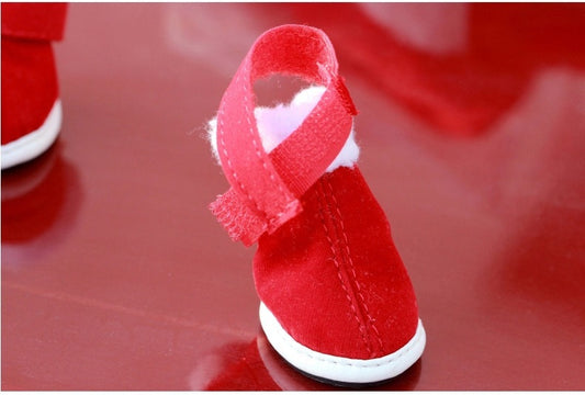 Pet christmas shoes | 4pcs Christmas Party for Dog/Cat