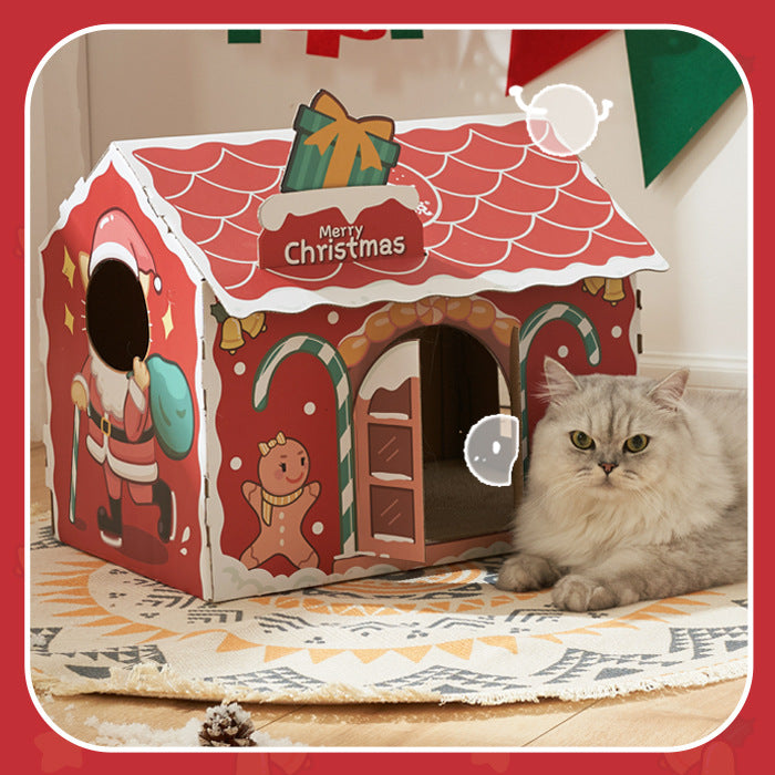 Christmas Cat House
