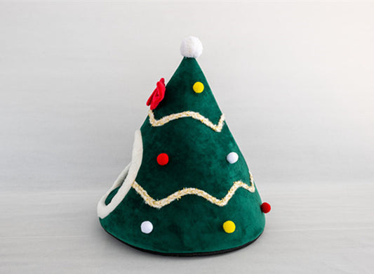 Christmas Hat Pet Nest | Self Warming Dog Bed Cat Bed | Pet Nest