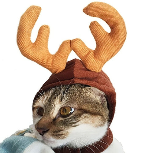 Funny Christmas Suit For Cats Hat