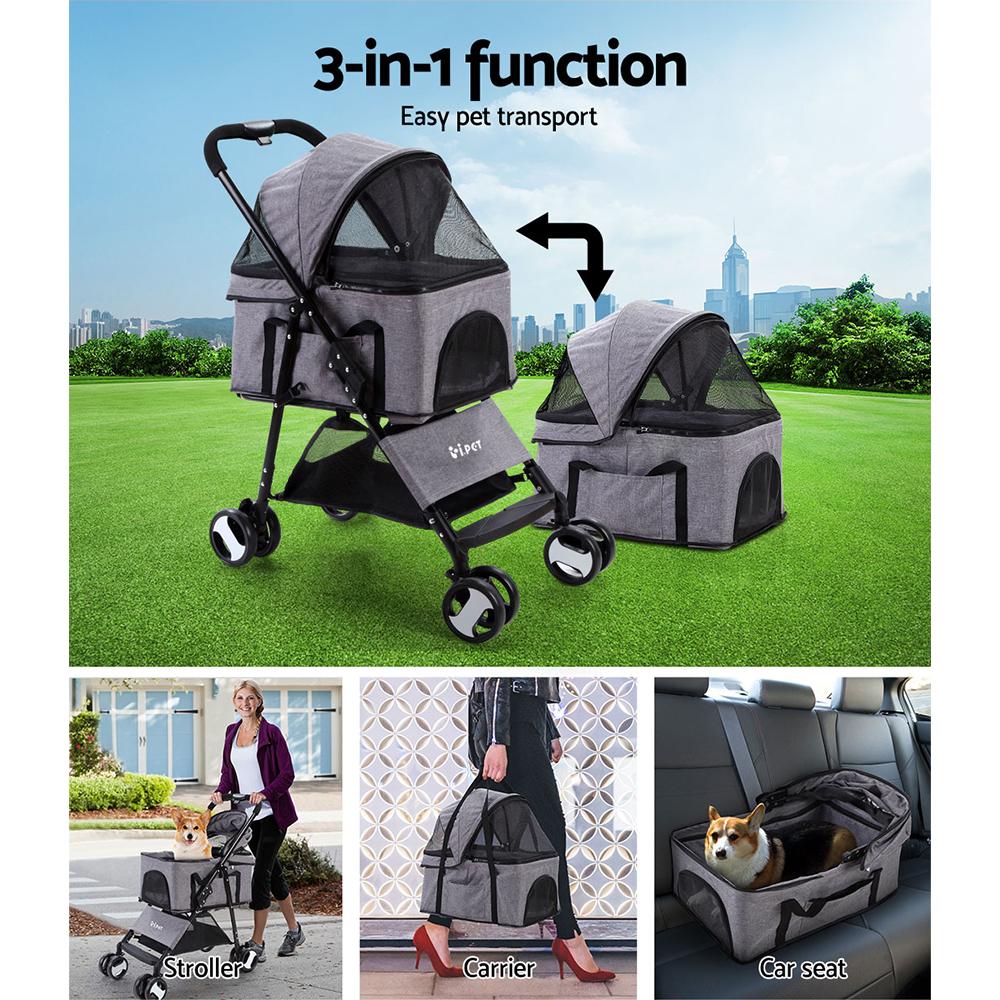 I.pet 3 in 1 Foldable Pet Stroller