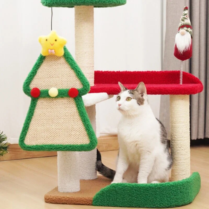Christmas Series Cat Climbing Frame