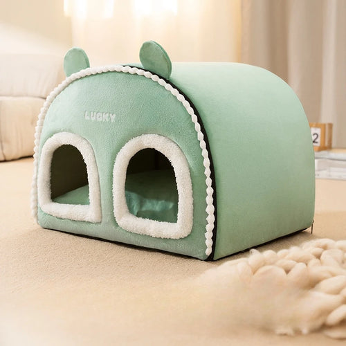 Lucky Pet Nest | Pet Tent Cave Bed | Winter Pet Tent Cave