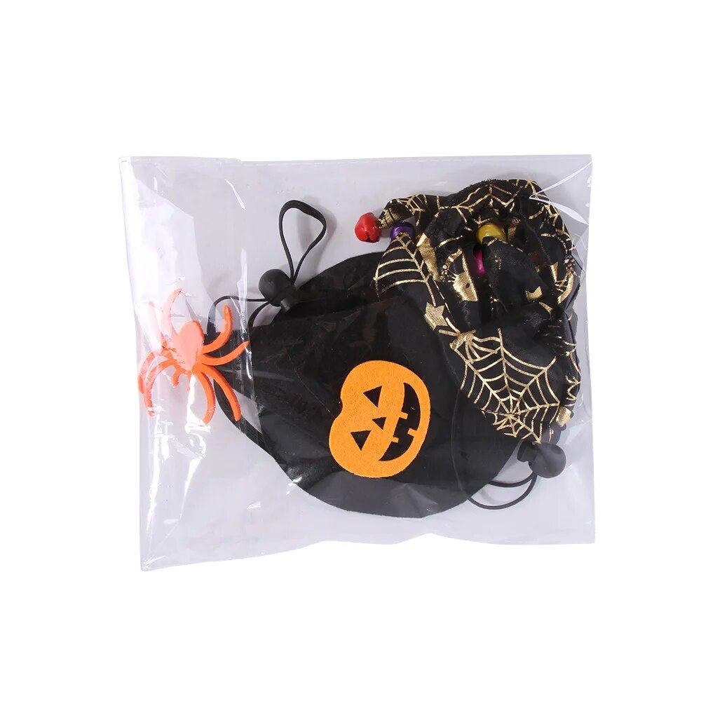 Halloween Pet Costumes Cat Clothes Pumpkin Witch Hat - BaconPaw