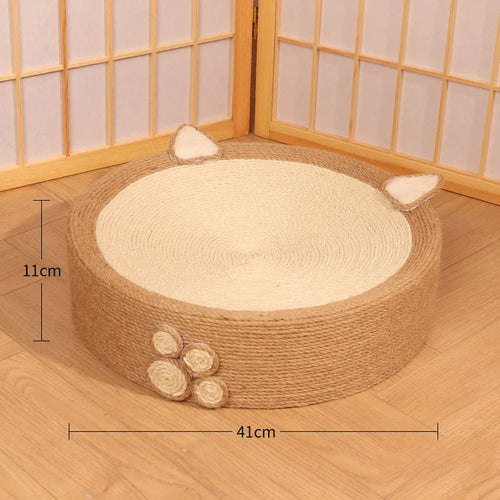 Cute Animal 2 in 1 Round Scratcher Bed | Cat Scratching Bed Round