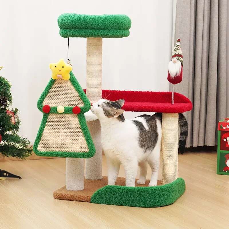 Christmas Series Cat Climbing Frame