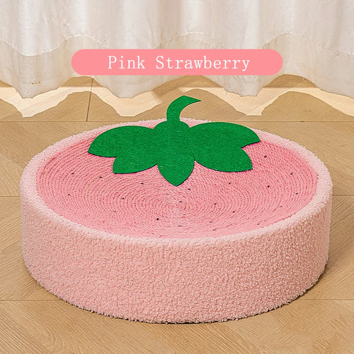 Cute Animal 2 in 1 Round Scratcher Bed | Cat Scratching Bed Round