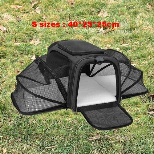 Large Capacity carrier Cat Pet Airlines approved reflective tape Cat - BaconPaw